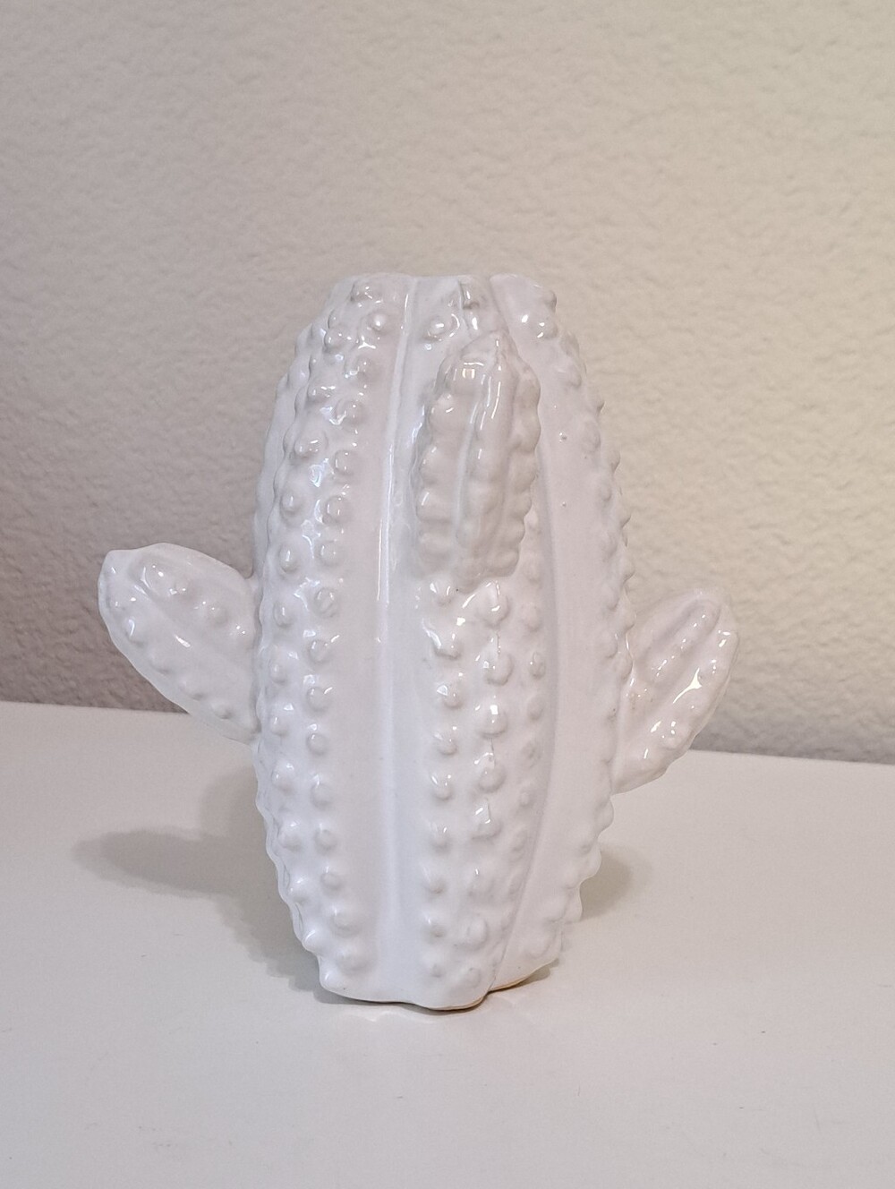 Ceramic Cactus Bud Vase Textured